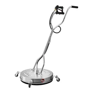 VEVOR 24" Pressure Washer Surface Cleaner Stainless Steel 4000 PSI 3/8 Quick Connector 2 Nozzles Dual Handle for Concrete Patio Sidewalk