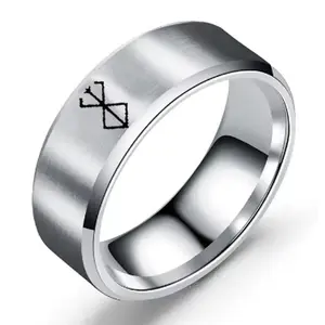 Berserk Ring - Unisex Stainless Steel Band Ring for Anime Fans