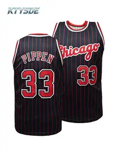 KTYSDE #33 Chicago City Basketball Jersey for Men Women, Embroidered Vintage Sleeveless Casual Sports Fan Shirt, Athletic Activewear