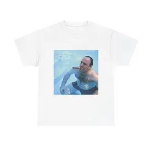 Tony Soprano In Pool T-Shirt | Retro Portrait Tee