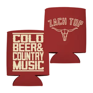 Red Cold Beer Can Cooler