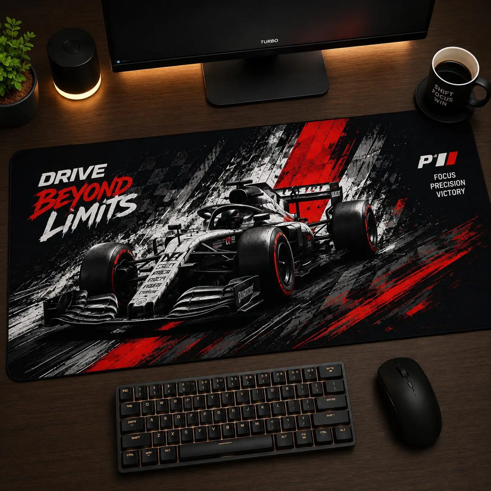 Racing Car Desk Mat | Large Gaming & Office Surface