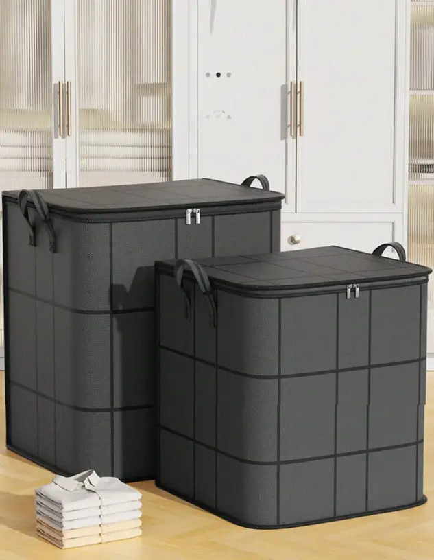 Spacious Moving Storage Bin, Zippered Organizer for Quilts, Bedding & Sweaters, Large Capacity Fabric Bag for Moving Day, Closet & Bedroom Use,storage,bag, Moving Storage Bags, Organizational Zipper Storage