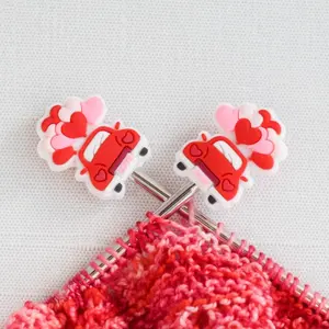 Valentine Car Silicone Stitch Stoppers - Set of 2