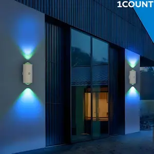 Motion Sensor LED Night Light RGB Gradient Wall Mounted Magnetic Lights for Bathroom Bedroom Kitchen Hallway Stairs