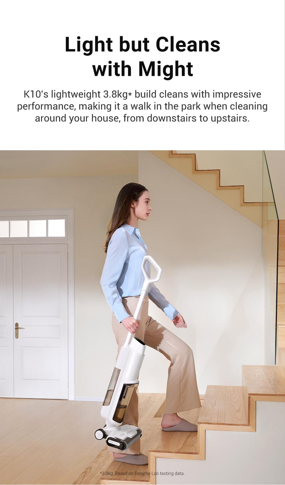 【LIVE】DREAME K10 Wet Dry Vacuum Cleaner, Smart Floor Cleaner Cordless Vacuum and Mop for Hard Floors, Cleans Itself, 540RPM Brush Darts through Dirt with Ease, Expressive Voice Prompts House Cleaning Gadgets Cleaning Machine