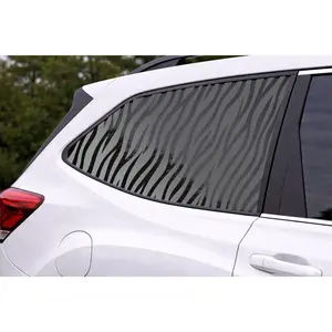 Zebra Skin Pattern Full Window Car Decal — Die-Cut ORACAL 651 Vinyl, Weather & UV Resistant