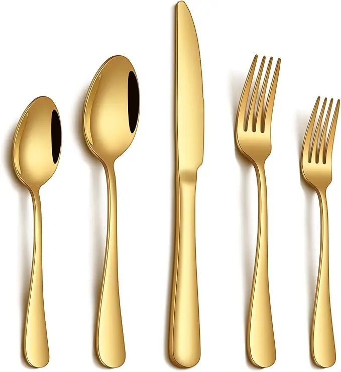 60 Piece Silverware Set  for 12, with Bonus Organizer, Dining Utensil Set Heavy Duty, Stainless Steel Flatware Cutlery Tableware Set, include Fork Spoon Knife Set for Kitchen, Restaurant, Rust-proof, Dishwasher Safe