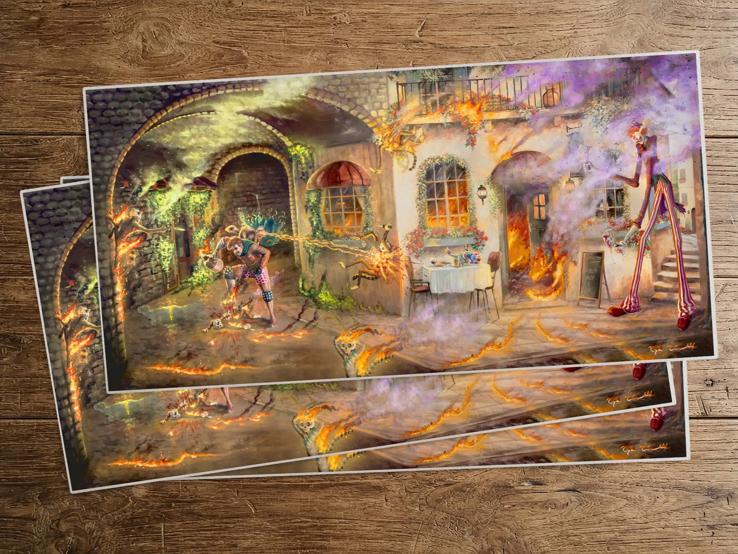 "Hot Feet" - 24" x 12" High Quality Canvas Print Dungeon Crawler Carl