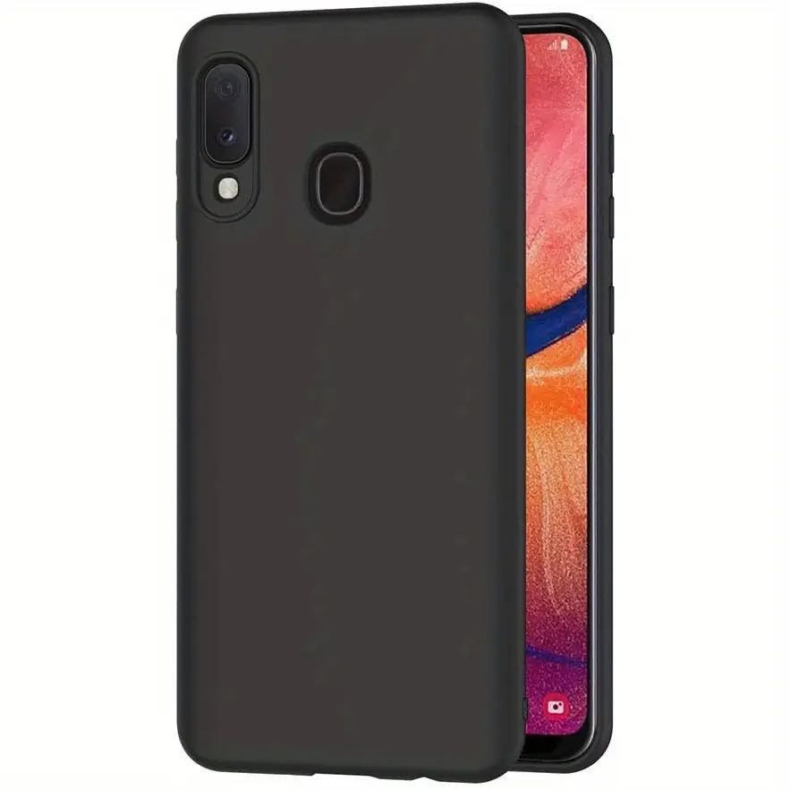 Mobile Phone Case For Samsung Galaxy A20E, Slim Shockproof Flexible Black Matt Soft Silicone Shell Protective Phone Case Cover, Protective Covers, Mobile Phone Accessories