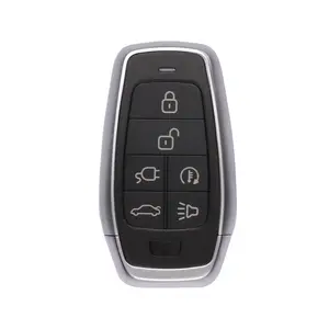 Autel MaxiIM IKEY IKEYAT6TPCE 6-Button Universal Replacement Smart Car Key with Car Key Holder, EV Charging, Remote Start, and Trunk Functions