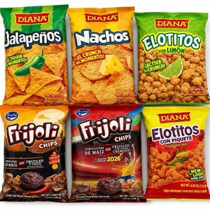 Honduran Churro Mix (150g) - Assorted Snacks Including Jalapeño, Nachos, Lemon Elotitos, Spicy Elotitos, Regular Frijoli, Spicy Frijoli