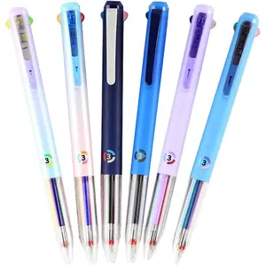 6 count Multicolor Pen, 4-in-1 18 Colors, 0.5mm Multicolor Pen in 0ne, 3-in-1 Retractable Gel Ink Pens, Nurse Pens for Work, 18 Colors Quick Drying  Gel Pens for Office, School Supplies (6pcs)