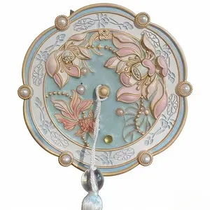 water hibiscus hand-held mirror makeup mirror body mirror girl heart travel commemorative gift to friends