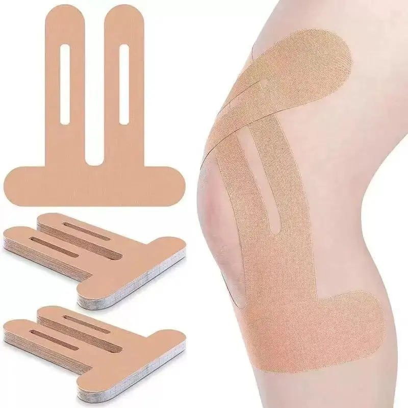 Kinesiology Tape for Knees, 10 Pcs- Knee Support & Stability,Knee Pain Relief Athletic Tape - Waterproof & Elastic, Breathable Hypoallergenic Latex-Free Tape, Black Training Basketball Football patella bands, Recovery Sports Tapes,Kinesiotape Sports Tapes