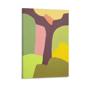 Etel Adnan Poster Untitled Canvas Famous Paintings,Decorative Picture Prints Modern Decor (14) Poster Canvas Wall Art For Bedroom Decor Bar Office Room Decor Gift