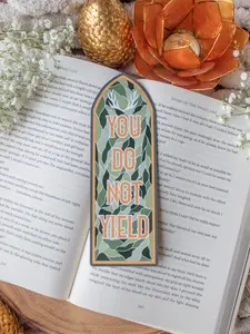 Throne of Glass You Do Not Yield Bookmark for Fantasy and Romantasy Booktok Readers