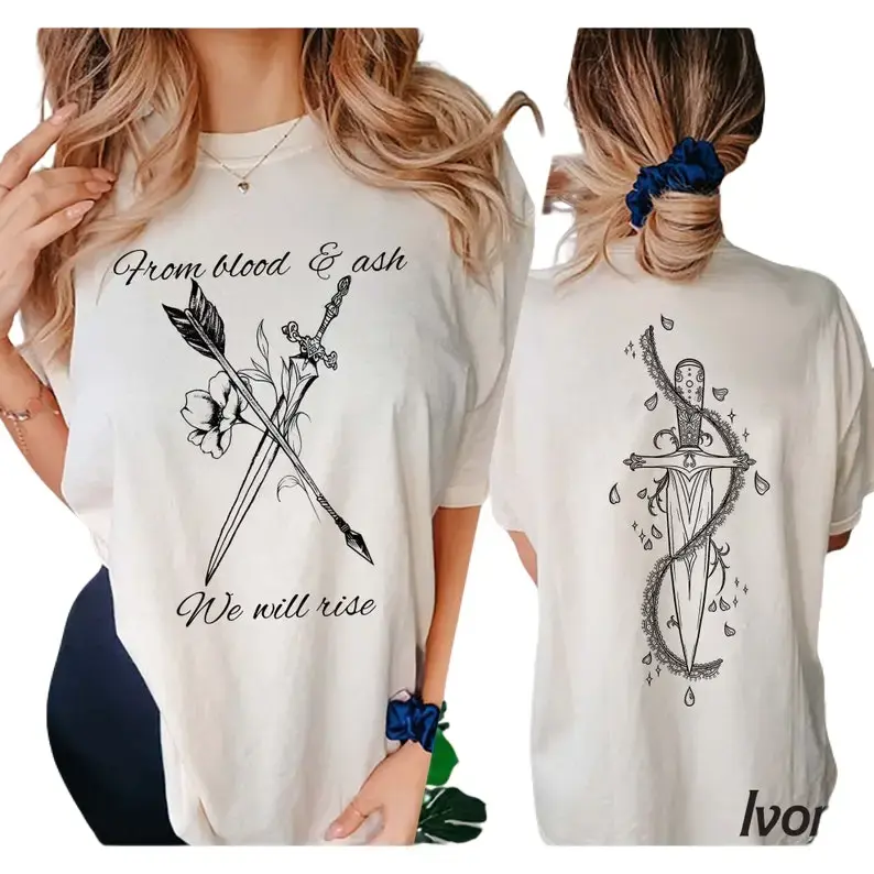 FBAA Shirt, From Blood And Ash Sweatshirt, Flesh And Fire Shirt, Bookish Romantasy T-shirt, Booktok Merch, Fantasy Reader Tee For Fans