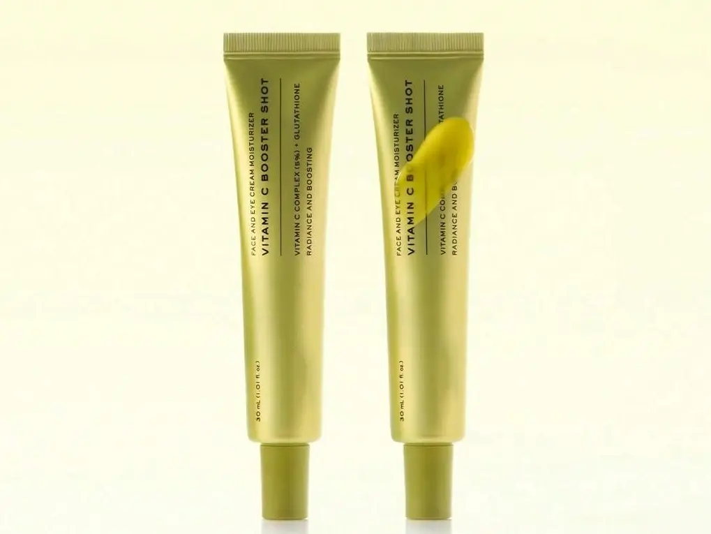 2PC Vitamin C Booster Shot Serum with Glutathione, Niacinamide & Vitamin E - Glutathione Eye Treatments, Dark Spot Care, Fine Lines & Wrinkles - Korean Skincare, 30ml/1.01 Fl.Oz