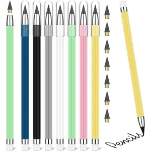 Infinity Inkless Pencil with 7 Replaceable Nibs and 7 Extra Eraser  Everlasting Pencil for Writing, Drawing, School,  Office