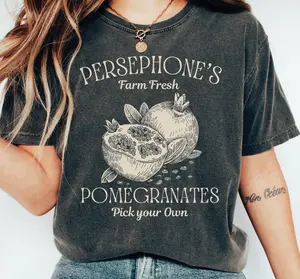 Persephone's Pomegranate Shirt, Persephone Greek Mythology tee, Dark Academia tshirt, Booktok merch, bookish gift