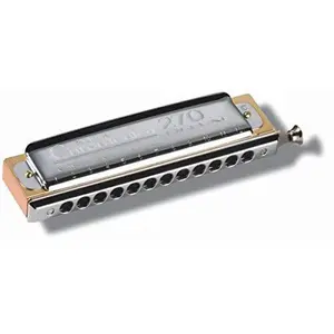 Hohner Super Chromonica 270 Deluxe - Key of C, Silver (7540-C)