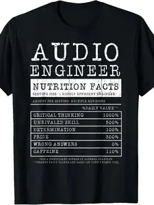 T-Shirt for Vintage Audio Engineers - Perfect Gift for Sound Engineering Enthusiasts