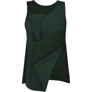 Unisex Post Shoulder Surgery Tank Tops Shoulder Side Full Snap Access Shirt Tearaway Arm Chest Rotator Cuff Recovery Clothing