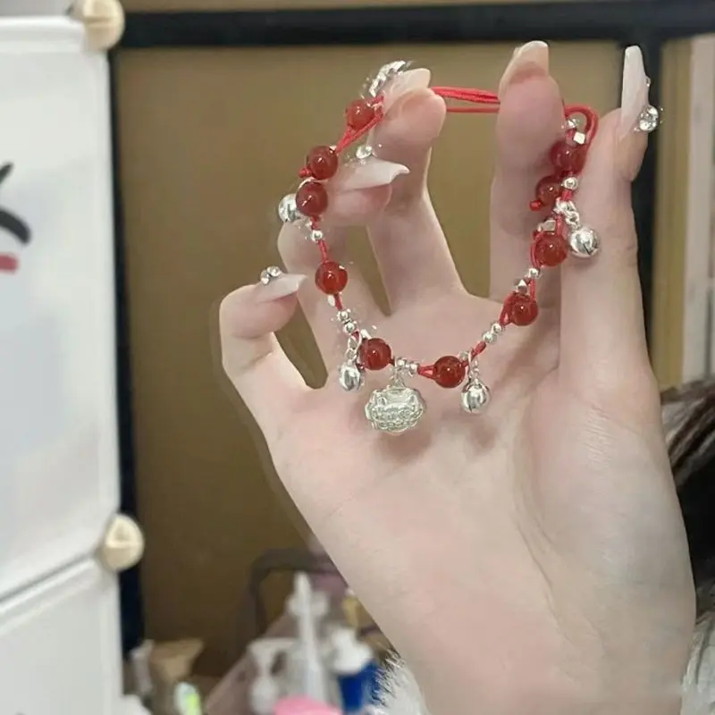 AA0209 1 # Fu Zi Ping An Lock Bracelet