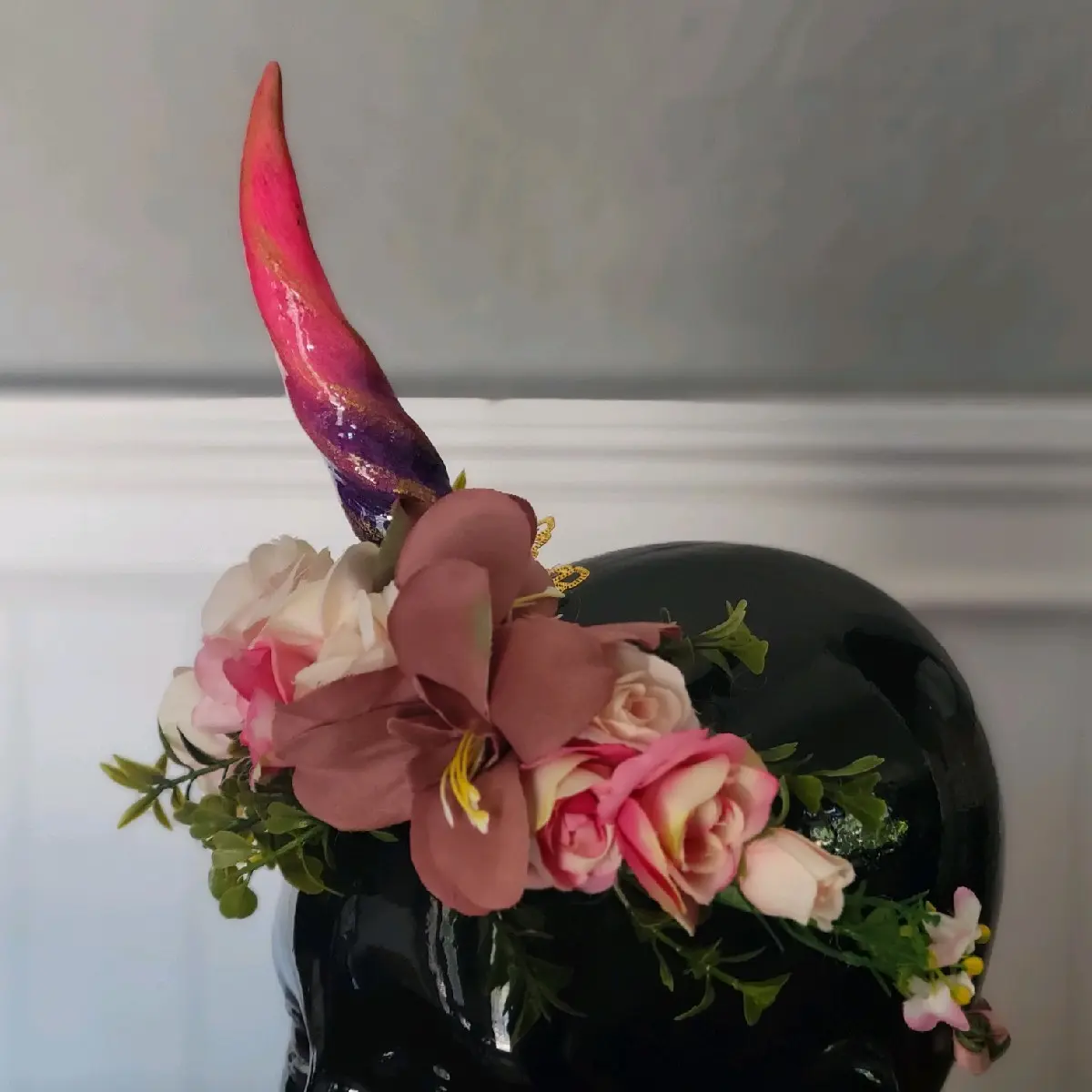 Pink and Purple Unicorn Flower Crown
