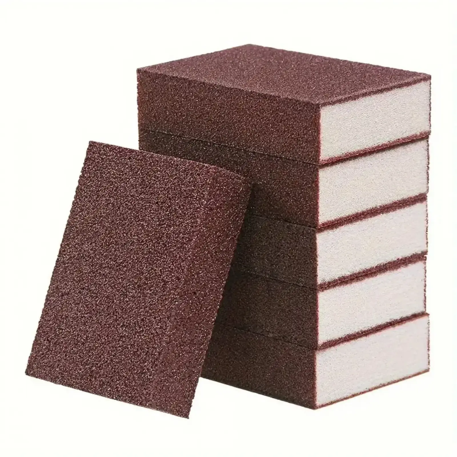 Carborundum Emery Sanding Sponges - Long-Lasting Heavy-Duty Powerful Rust Eraser, Durable Abrasive Scrubbers with Comfortable Grip, Kitchen Cleaning Tools for Effortless Surface Polishing