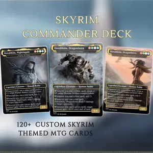 Skyrim-Inspired MTG Commander Deck | 120+ Unique Multicolor Cards | Custom Proxy for Casual Play