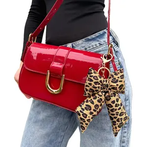 Puffy Bow Bag Charm –or Key Ring, Compact & Stylish, 4x5 Inches, Versatile Accessory for Everyday Use