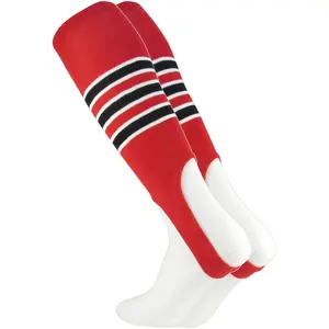 Striped Baseball Stirrups 7 Inch Pattern D Striped Baseball Stirrups 7 Inch Pattern D