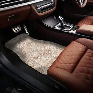 Moroccan Bohemian Style Car Floor Mat, 4 Counts/set Anti-slip Car Front & Rear Floor Mat, Fashionable Car Interior Decoration Accessories