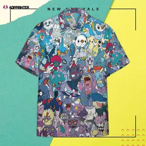 Get Tropical with Gearhumans 3D Water Pokemon Hawaiian Shirt