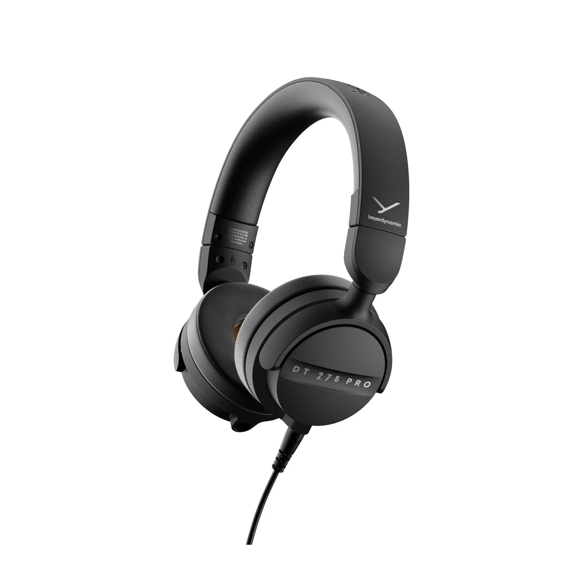 beyerdynamic DT 275 PRO Closed-Back On-Ear Audio Monitoring Headphones (Black) - Wired Cable Connection, Compatible with Mobile Devices, Versatile Headset