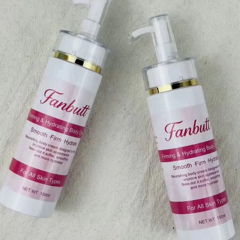 Fanbutt Firming & Hydrating Body Cream 4 oz - set of 2 bottles Moisturizing Body Care for Soft Skin, Smooth Firm Hydrate, All Skin Types