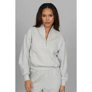 Heather Grey LuxeSoft Lounge Quarter Zip