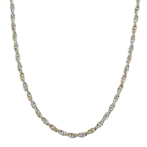 Link Chain Necklace in ION Plated Yellow Gold and Stainless Steel 2022 Inches Christmas Gifts