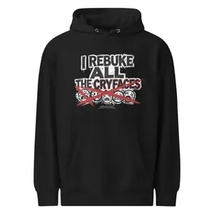 GYPSYTOK Rebuke the Cryfaces Menswear Polyester Sweatshirt - Men's All-Season Hoodie