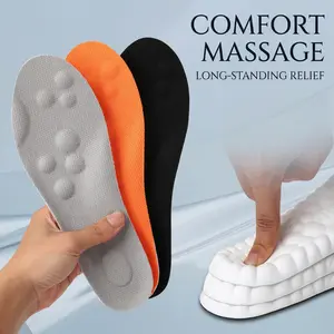 Plantar Fasciitis Relief Insoles, Cloud-Like Soft Orthotic Shoe Inserts with Arch Support for Flat Feet, Breathable Shock Absorption Insoles for Work Boots, Nursing Shoes, Men & Women Everyday Wear