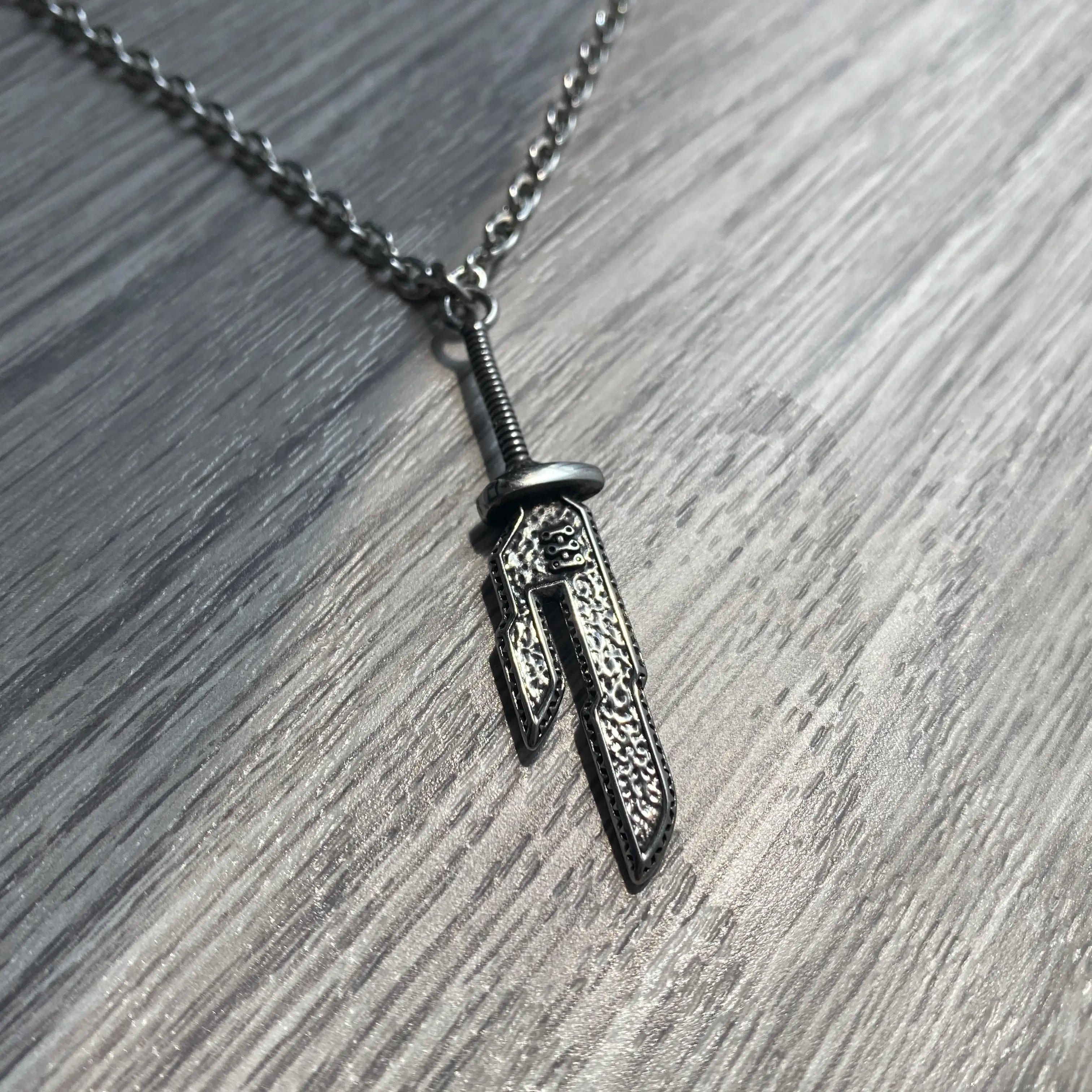 Mini Sword Pendant Necklace, Fantasy Dagger Chain Necklace, Cosplay Inspired Jewelry Accessory, Unisex Gift Mini Sword Pendant Necklace, Fantasy Dagger Chain Necklace, Cosplay Inspired Jewelry Accessory, Unisex Gift