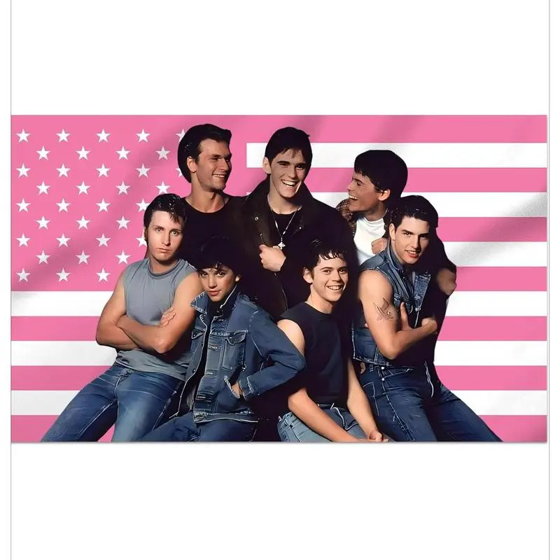 The Outsiders Decorative Flag wall tapestry poster for college dorm cave bedroom living room office party decoration gift summerwins