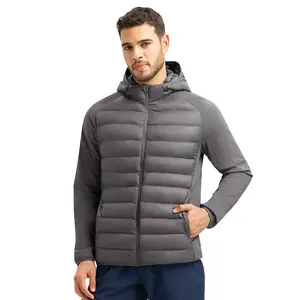 YSENTO Men's Hybrid Puffer Jacket Lightweight Running Winter Warm Jacket Coat Insulated Golf
