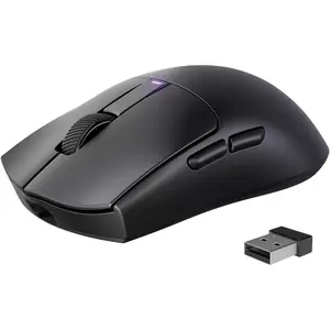Superlight  Gaming , 62g Dual Macro-Switches Gaming , 3-Mode /USB-C/  with Adjustable 12000DPI, 5 Programmable Buttons   for PC/-Black