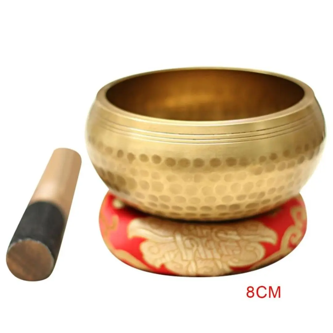 Handmade Tibetan Singing Bowl - Premium Quality Brass Buddhist Instruments for Mindfulness and Relaxation