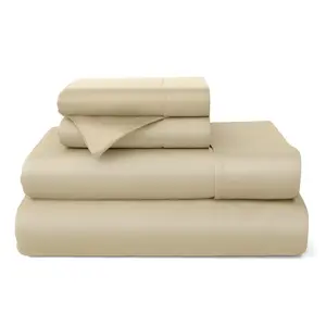 Cosy House Collection 100% Rayon Derived from Bamboo Bed Sheets Set - Tan, King