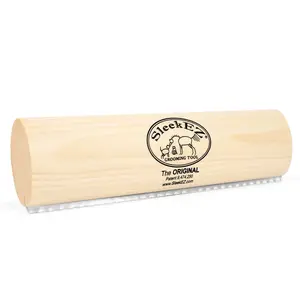 SleekEZ Horse Brush for Shedding & Grooming, Deshedding Tool for Short & Long Haired Horses