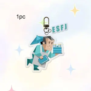 Mbti Keychain, 16 Personalized Acrylic Keychain, Backpack Strap Accessory, Character Gift, Cute Keychain, Unique Personality Item